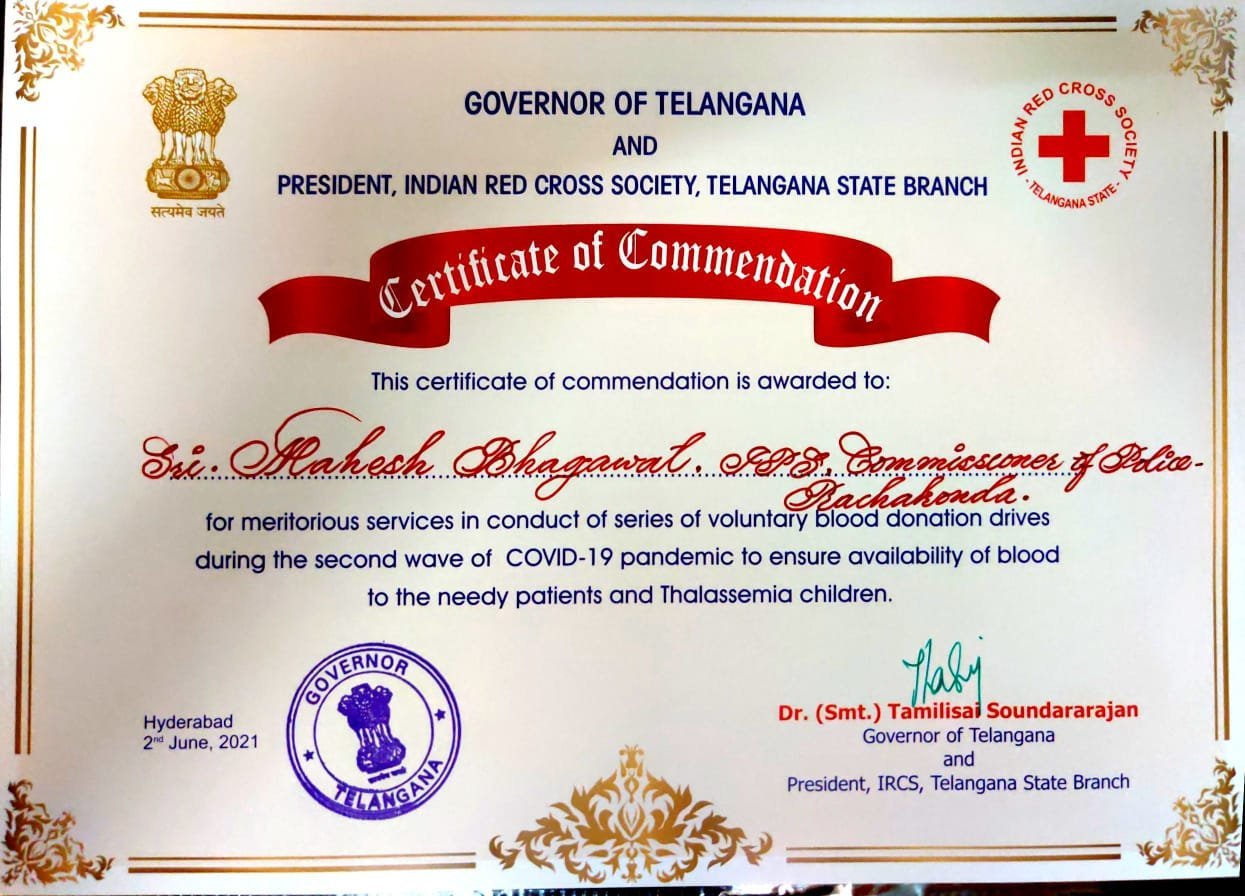 Governor of Telangana, Dr Tamilsai Sounderrajan,cp mahesh bhagavath,telangana formationday june 2nd,tamilsai birthday,v9 news telugu,teluguworldnow.com,covid news,redcross society,1