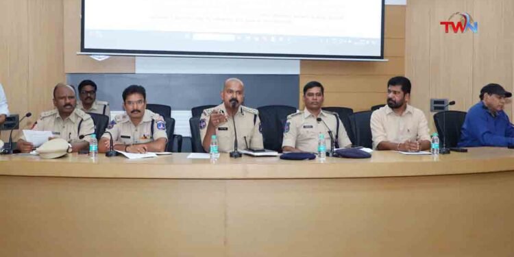 Coordination meeting on blasting guidelines,Cyberabad Traffic Joint CP D Joel Davis, IPS,CREDAI representatives,Cyberabad Police News,Latest News,Telugu World Now