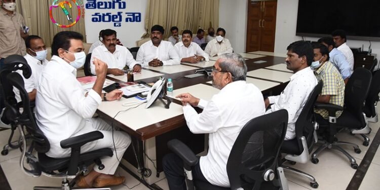 Telangana Press Academy Chairman Allam Narayana Meeting With Minister KTR about Journalists Problems, Kranthi Kiran, TEMJU,