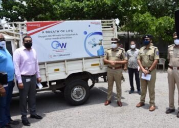 Today Mahindra Logistics of Mahindra Group in association with Rachakonda Police has launched Oxygen On Wheels in Hyderabad,v9 news telugu,teluguworldnow.com.latest telugu news