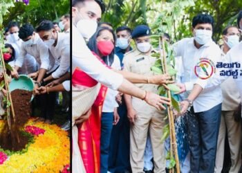 ghmc mayor Gadwal Vijayalakshmi birthday, mp joginapally santhosh kumar,telangana politics,telangana news,v9 news telugu,teluguworldnow.com,green india challenge,