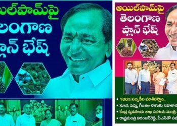 Oil Palm is Good in Telangana State,Assistant Minister of Agriculture Shobha Karandlaje,CM KCR,BRK-Bhavan,Minister Niranjana Reddy,Telangana Poltical News,V9 News Telugu,teluguworldnow.com.1