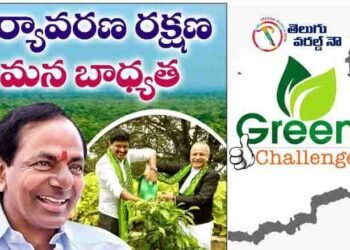 High Court CJ Justice Satish Chandra Planted Plant at the High Court Premises,Green India Challenge,CM KCR,Joginapally Santhosh Kumar,v9 news telugu,telugu golden tv,www.teluguworldnow.com