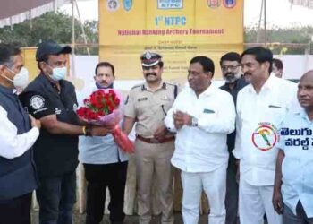 Telangana State Sports Authority, Cyberabad Police Commissioner Shri Stephen Ravindra, IPS, 61st NTPC National Ranking Archery Tournament Prize Distribution organized by Telangana Archery Association at Gatchibauli Stadium,teluguworldnow.com