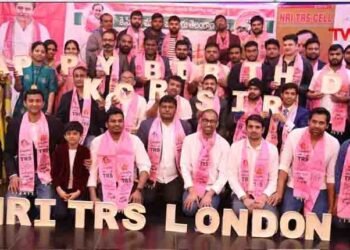 Celebrate CM KCR's birthday in London,NRI Teresa UK leaders Abu Jafar,NRI TRS UK President Ashok Goud Doosari,telugu golden tv,my mix entertainments,teluguworldnow.com