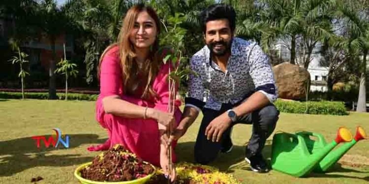 Gutta Jwala & Vishnu Vishal participates in Green India Challenge,,telugu golden tv,my mix entertainments,www.teluguworldnow.com,v9 news telugu
