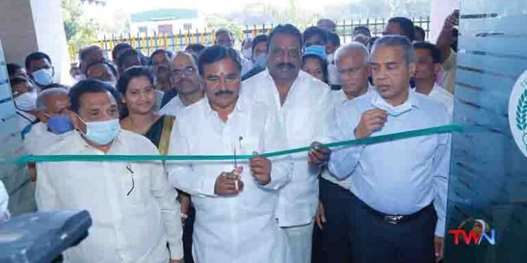 State Agriculture Minister Singireddy Niranjan Reddy inaugurated the Telangana International Seed Testing Center at Rajendranagar,telugu golden tv, my mix entertainments, teluguworldnow.com