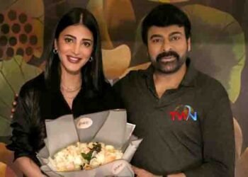 Shruthi hassan onboard for Mega 154,telugu golden tv, my mix entertainments, teluguworldnow.com.1