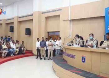 Cyberabad Police Commissionerate i.e. 08.06.2022 Police Co-operative Society Plenary Meeting was chaired by Cyberabad Police Commissioner Shri Stephen Ravindra, IPS., Gary.telugu golden tv,v9 news telugu,www.teluguworldnow.com