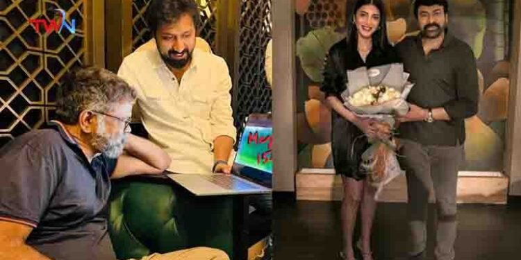 Director Sukumar Visits The Sets Of Megastar Chiranjeevi, Bobby, Mythri Movie Makers Mega154, Shoot Underway In Hyderabad,telugu golden tv,my mix entertainements,www.teluguworldnow.com,v9 media