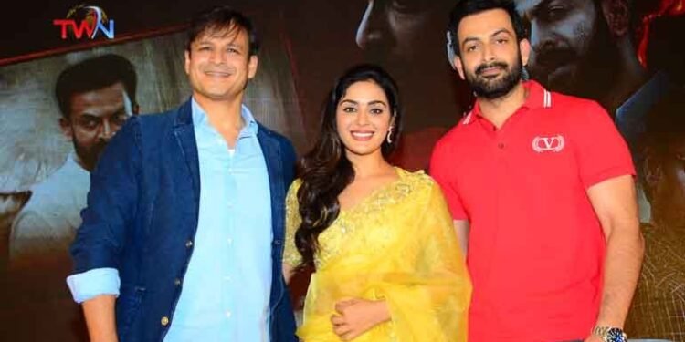 Prithviraj Sukumaran, Samyuktha Menon, Vivek Oberoi, Shaji Kailas 'Kaduwa' teaser released,Telugu Golden TV, My Mix Entertainments,v9 news telugu,www.teluguworldnow.com