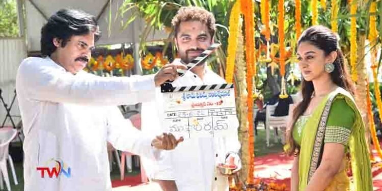 Vishwak Sen - Aishwarya Arjun- Arjun Sarja- Shree Ram Films International Power Star Pawan Kalyan Launches Grand With Clap,Telugu Golden TV, My Mix Entertainments,v9 news telugu,www.teluguworldnow.com