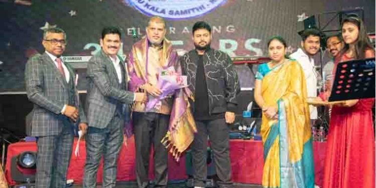 thaman telugu kala samithi event,'Suswara Tamaniyam', a music festival of 'Tsaman' melodies, mesmerizes the Telugu people with a shower of music under the auspices of Telugu Kala Samithi in Kuwait.www.teluguworldnow.com