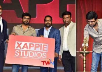 Blockbuster director Anil Ravipudi who grandly launched the banner of 'Xappie Studios'. The producers of 'Xappie Studios' announced four films,telugu golden tv,my mix entertainements,www.teluguworldnow.com.1
