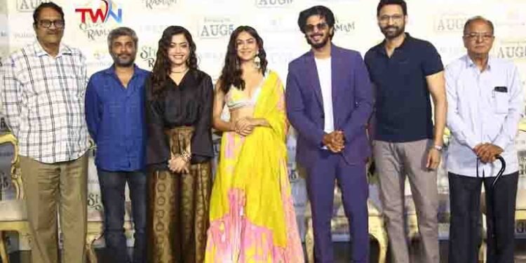 Dulkarsalman and Mrinal Thakur's classic love story 'Seetharaman' Telugu trailer released grandly,Telugu Golden TV,9 News Telugu,www.teluguworldnow.com,my mix entertainments