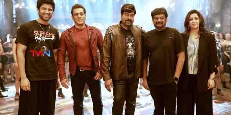 Liger Team - The Vijay Deverakonda, Puri Jagannadh, Charmme Kaur Meets Megastar Chiranjeevi and Superstar Salman Khan,telugu golden tv,my mix entertainements,V9 News,telugu,www.teluguworldnow.com