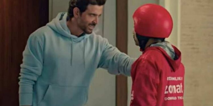 జొమాటో యాడ్​.. హృతిక్​ రోషన్​కు షాక్.