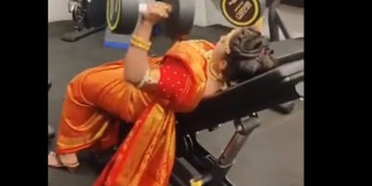 Viral Video : జిమ్ లో కసత్తులు చేస్తూ పెళ్లి కూతురు ప్రీ వెడ్డింగ్‌ ఫొటోషూట్‌.. భర్త, అత్తింటివారికి వార్నింగ్..