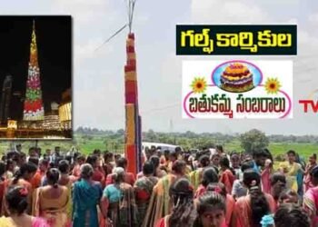Bathukamma cultural movement of sugarcane farmers and Gulf workers.. As high as Burj Khalifa,CSR Foundation Chairman Chennamaneni Srinivasa Rao,Telugu Golden TV,www.teluguworldnow.com,My Mix Entertainments,v9 news telugu,telugu world news