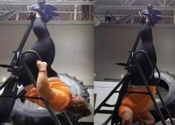 Viral Video జిమ్‌లో వర్కౌట్‌ చేస్తూ తలకిందులుగా ఇరుక్కుపోయిన మహిళ.. వీడియో వైరల్