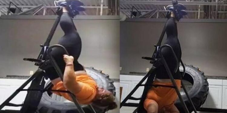 Viral Video జిమ్లో వర్కౌట్ చేస్తూ తలకిందులుగా ఇరుక్కుపోయిన మహిళ.. వీడియో వైరల్