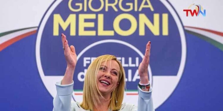 Giorgia Meloni, leader of the Nationalist Brothers of Italy party,Italy's First Female Prime Minister,Telugu Golden TV,www.teluguworldnow.com,My Mix Et,telugu world news