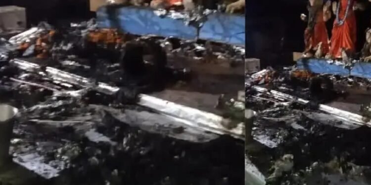 Crime దుర్గా మండపంలో ఘోర అగ్నిప్రమాదం.. ముగ్గురు మృతి, 64 మందికి గాయాలు..