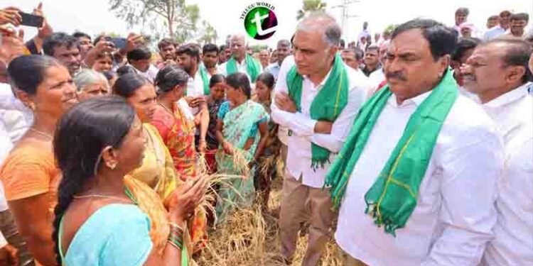 CM Revanth Reddy should immediately pay compensation of 25 thousand per acre to the farmer,180 farmers committed suicide in the state after the Congress govt came to power,Telangana Politics