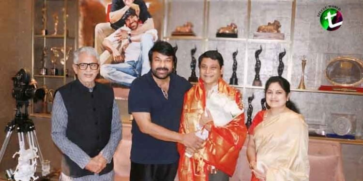 Mega Star Chiranjeevi felicitates Maharshi Raghava's milestone 100th Blood Donation at Chiranjeevi Blood Bank,Shilpa Chakraborty,Murali Mohan,Latest Telugu News