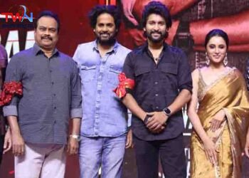Natural star Nani and director Vivek Atreya pre-release ceremony of most awaited pan India film 'Saripoda Satyabha',Priyanka Arul Mohan,Film News, Telugu World Now