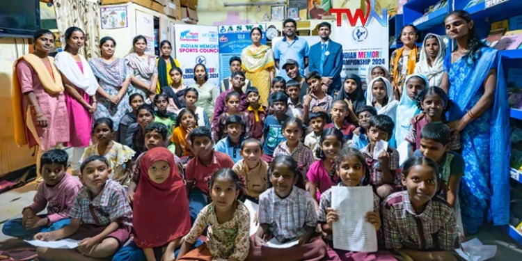 ASWA foundation selected students from their Children Learning Center for Indian National Memory Championship 2024, Indian Memory Sports Council, Dr. P Srinivas Kumar, Telugu World Now