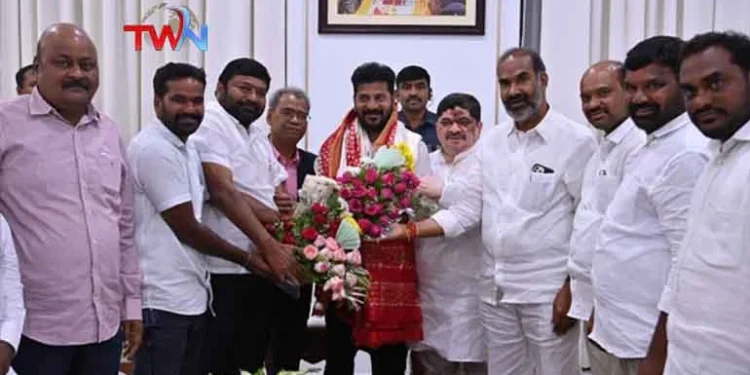 Congress NRI Cell thanked the CM, Chief Minister A. Revanth Reddy, TPCC NRI Cell, Gulf JAC Team, Minister Ponnam Prabhakar, Congress NRI cell Manda Bhim Reddy, Latest News, Telugu World Now