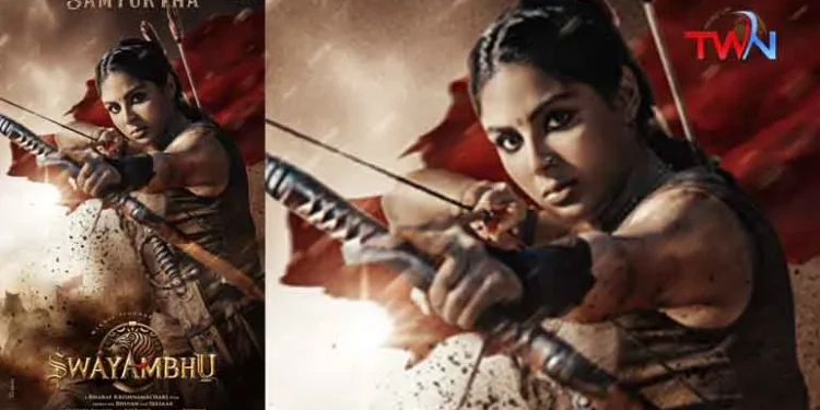 Happy Birthday To Our Warrior, Samyuktha’s First Look From Nikhil, Bharat Krishnamachari, Pixel Studio’s Pan India Project Swayambhu Unveiled, Film News, Latest Telugu Movies, Telugu World Now