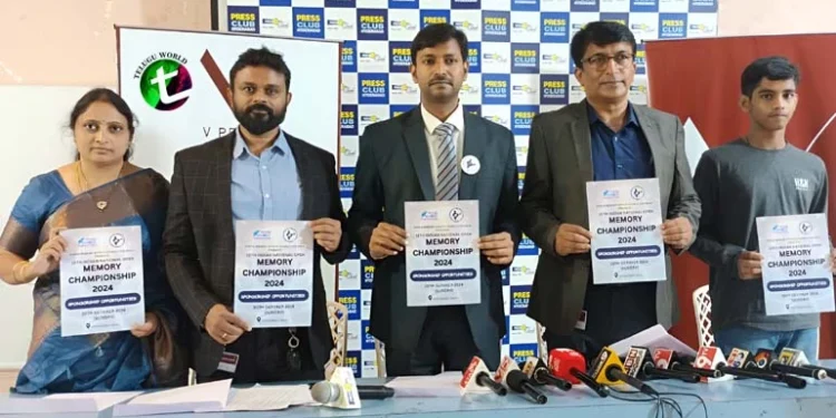 180 participants from 3 countries participating in the 15th Indian National Memory Championship 2024 to be held at Hyderabad on Oct 20th, Dr P Srinivas Kumar, Sports Latest News