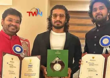 Best Regional Film Karthikeya 2, Director Chandumondeti, Producer Abhishek Aggarwal won the National Award, 70th National Film Awards, Delhi Vigyan Bhavan, Telugu World Now