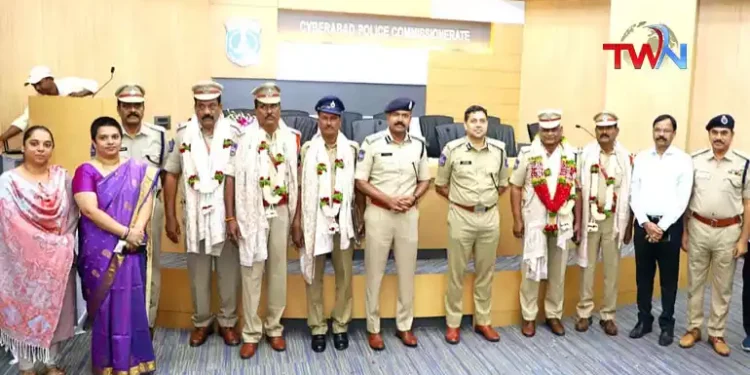 Five Officers Retire from Cyberabad Police Commissionerate, Avinash Mohanty, IPS, Cyberabad Police News, Latest News, Telugu World Now