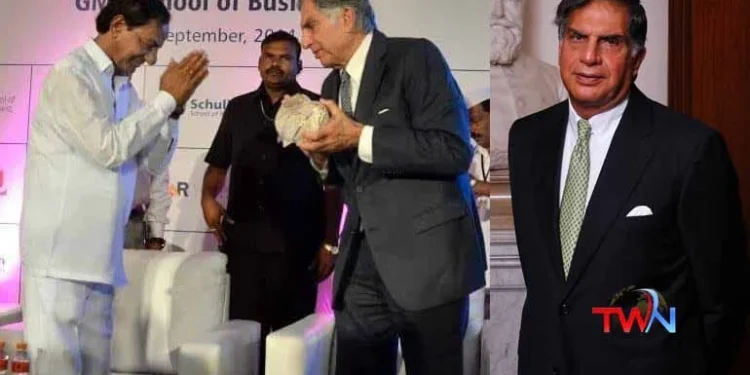 KCR Mourns the death of Ratan Tata, Ratan Tata passes away, _Sir Ratan Tata Trust, _Naval Tata, _Tata Steel Europe,Ratan Naval Tata was an Indian industrialist, philanthropist,Telugu World Now