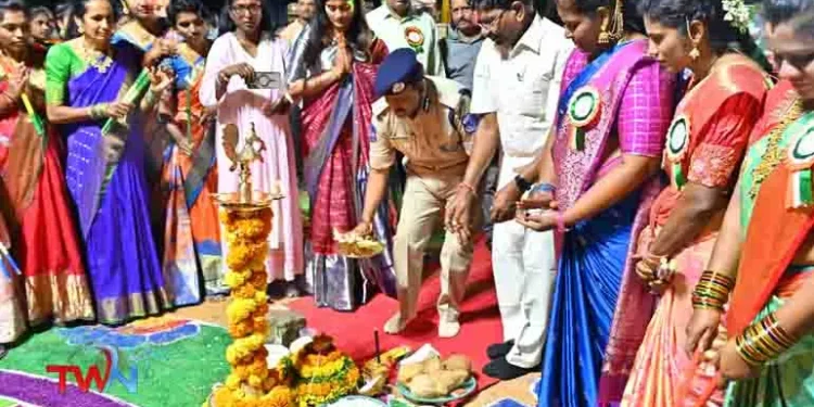 Policewomen are our sisters. Celebrating their festivals will be our support, CP Sudhir Babu IPS, Rachakonda Commissionerate Amber Peta Headquarters, Telugu World Now
