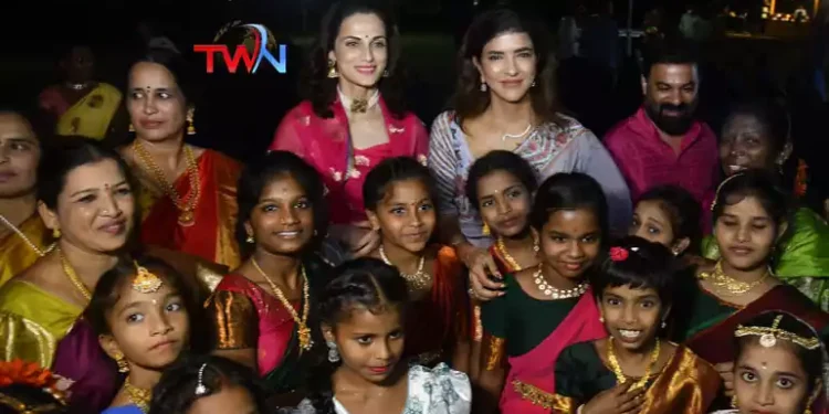 Teach for Change Trust, Managing Trustee Lakshmi Manchu, Hicc organized a Diwali celebration at Navotel Gardens for government school children, Telugu World Now