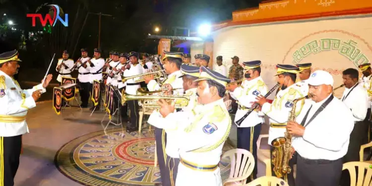 Tribute to Police Martyrs Through Spectacular Band Show at Shilparamam, Police Commemoration Week, Cyberabad Police Band Wing, The Indian Army Band, Telugu World Now