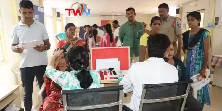 Cancer and Non-Communicable Diseases (NCD) Screening Continues for the Third Day in Cyberabad, Overwhelming Response from Police Personnel, Grace Cancer Foundation, Rachakonda News, Cyberabad Security Council, Telugu World Now