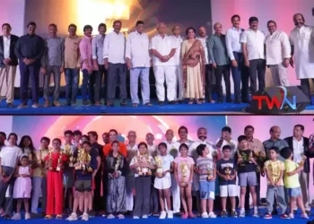 Children's Day 2024 Celebrations were grandly held at the Film Nagar Cultural Center, Actor Tarun, Actress Nithya Shetty, K.S. Rama Rao, Suresh Kondeti, Edida Raja, Telugu World Now