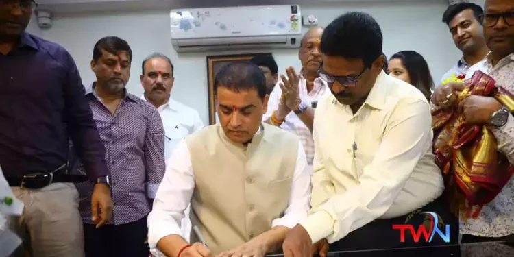 Ace Producer Dil Raju Takes Charge as Chairman of Telangana Film Development Corporation, Telugu Film Industry, Minister Komatireddy Venkatreddy, CM Revanth Reddy, Telugu World Now