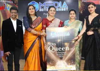 G Media Entertainment Presence Actresses Indraja and Raashi jointly launched the poster of Misses Queen of Telangana, Latest Telangana News, Telugu World Now