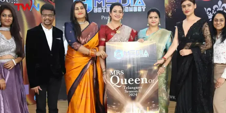 G Media Entertainment Presence Actresses Indraja and Raashi jointly launched the poster of Misses Queen of Telangana, Latest Telangana News, Telugu World Now