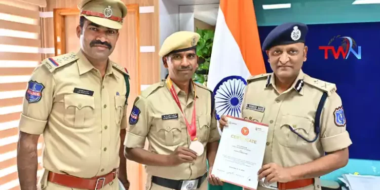 Rachakonda Police excels in 2024 Asian Open Police Taekwondo Championship, AR Constable D. Sanjeev Kumar, CP Sri Sudheer Babu IPS, Telugu World Now