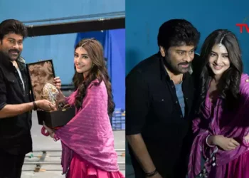 Chiranjeevi Felicitates Actress Sreeleela On The Sets Of Vishwambhara Movie, Director Vassishta, Tollywood Latest Updates, Telugu Film News, Telugu World Now