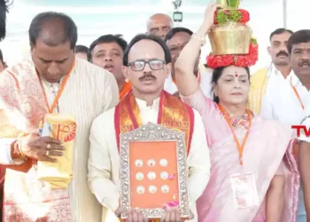 Shirdi Sai Laxmi Mahayagnam 2025 held at NTR Ground, Hyderabad, Shri Saibhakt Laxmibai Shinde Trust, Arun Shinde Gaekwad Patil, grandson of Lakshmibai Shinde Muni, Bhakthi News, Telugu World Now