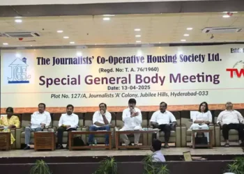 We will work towards securing housing plots for journalists, The Journalist Cooperative Housing Society Limited, JCHSL executive committee, Brahmandabheri Goparaju, Telugu World Now