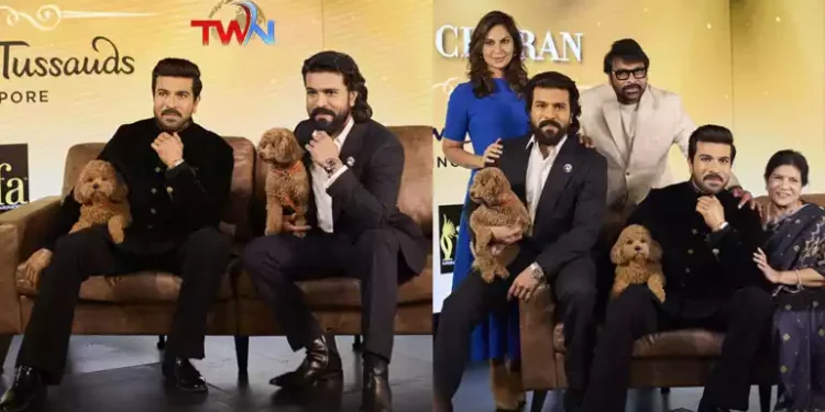 Ram Charan and his pet dog Rhyme Make History at Madame Tussauds After Queen Elizabeth, Upasana, Megastar Chiranjeevi, Surekha, Tollywood News, Telugu World Now